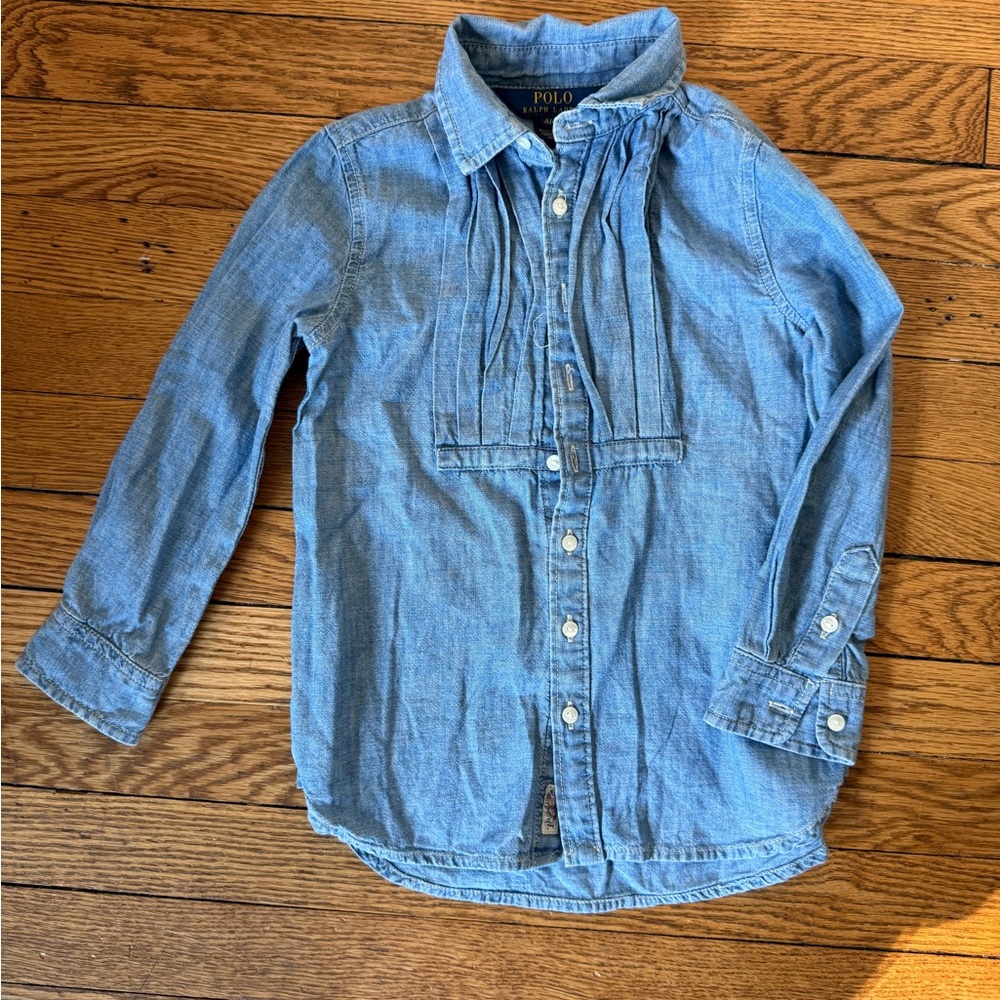 Polo Ralph Lauren Chambray Button Down - Size 4